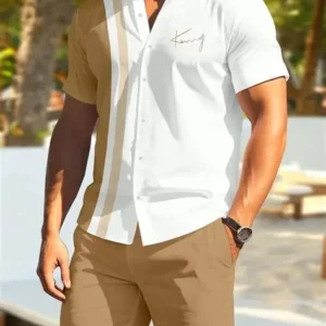 camisa manga corta playa